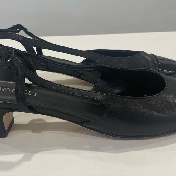 Vaneli Black Patent Slingback Heels - Picture 6 of 6